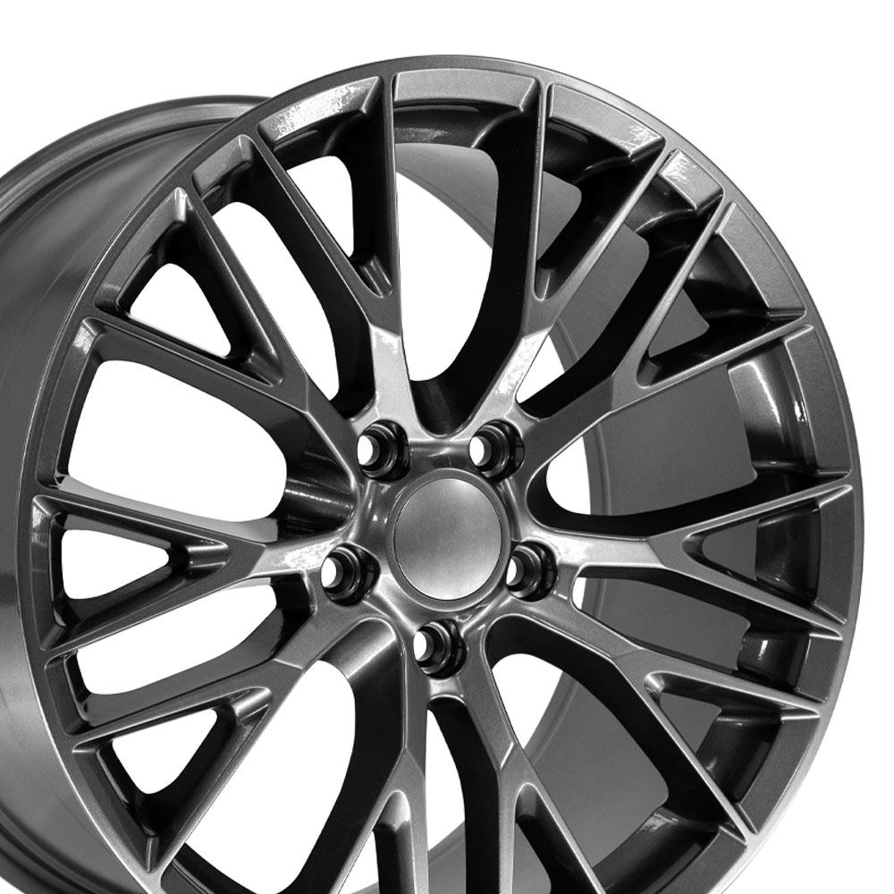 19" Replica CV22 fits Chevrolet Corvette C7 Z06 Gunmetal