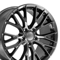 19" Replica CV22 fits Chevrolet Corvette C7 Z06 Gunmetal