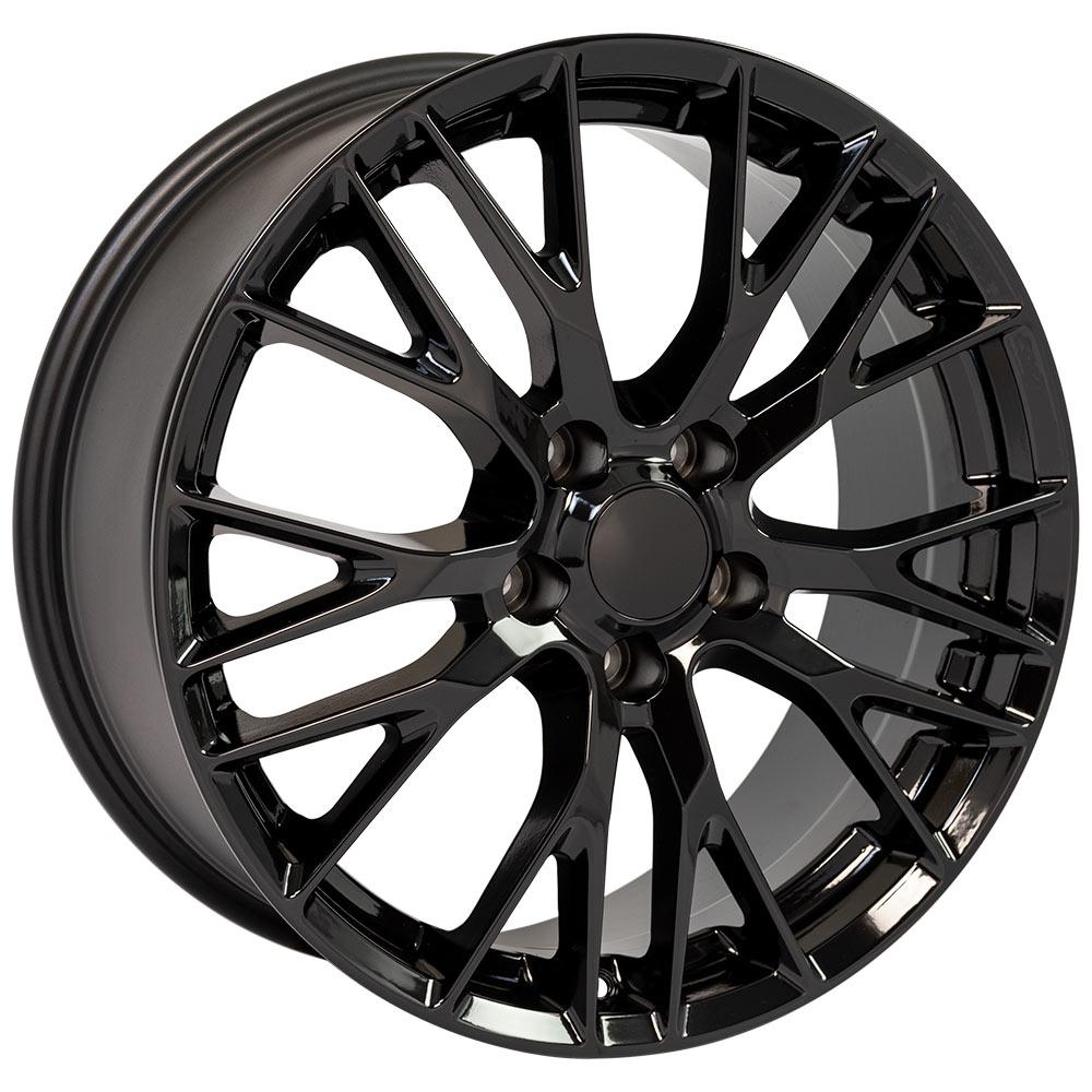 19" Replica CV22 fits Chevrolet Corvette C7 Z06 Black