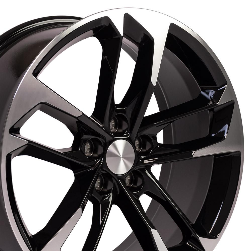20" Replica CV29 fits Chevrolet Camaro Black Mach'd