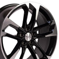 20" Replica CV29 fits Chevrolet Camaro Black Mach'd
