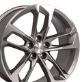 20" Replica CV29 fits Chevrolet Camaro Gunmetal Mach'd
