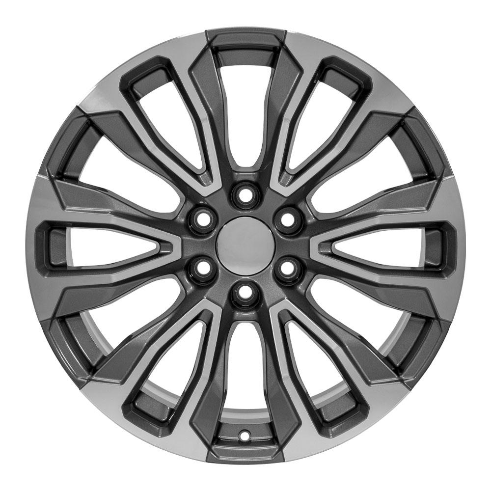 CV30 22x9 Gunmetal Machined WHEELS