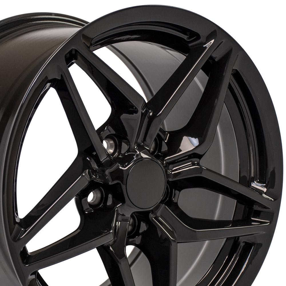 17" Replica CV31 fits Chevrolet Corvette C7 ZR1 Black