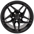 17" Replica CV31 fits Chevrolet Corvette C7 ZR1 Black
