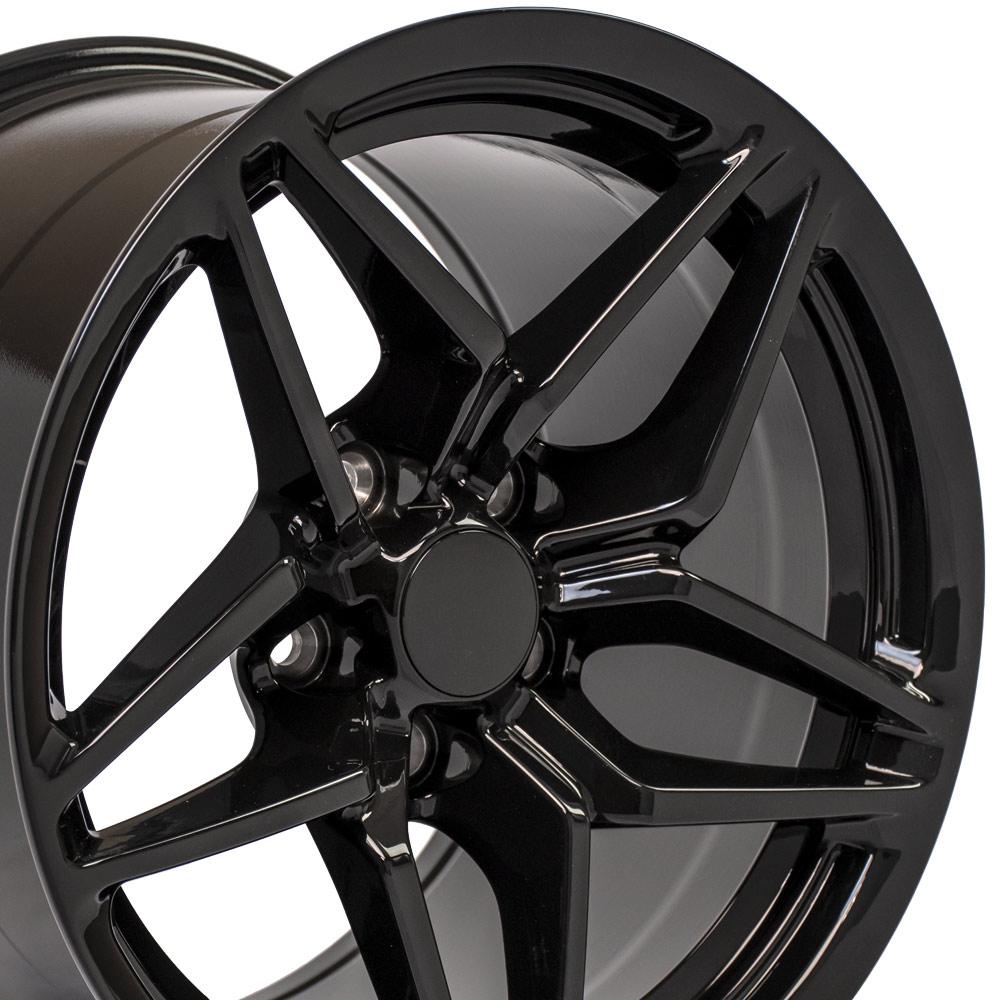17" Replica CV31 fits Chevrolet Corvette C7 ZR1 Black