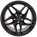 18" Replica CV31 fits Chevrolet Corvette C7 ZR1 Black