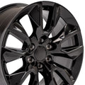 20" Replica CV32 fits Chevrolet Silverado Black