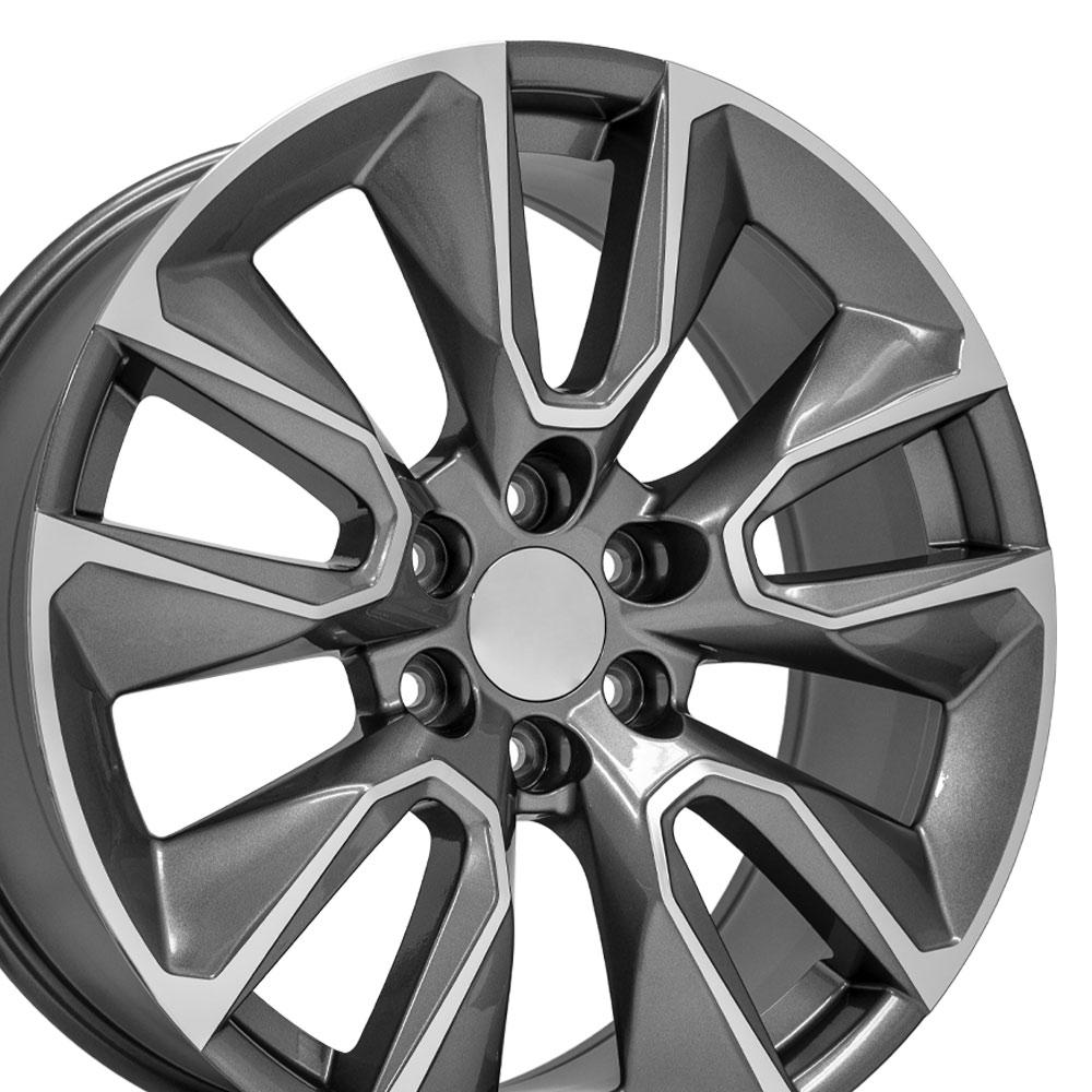 22" Replica CV32 fits Chevrolet Silverado 1500 Gunmetal