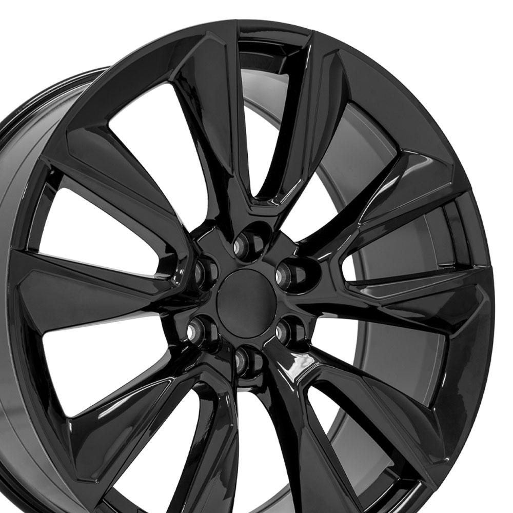 24" Replica Wheel fits Chevrolet Silverado 1500 - CV32 Black