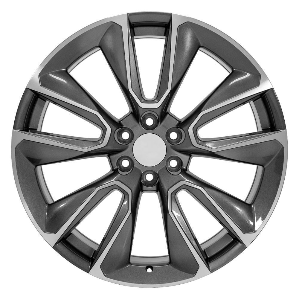 24" Replica Wheel fits Chevrolet Silverado 1500 - CV32 Gunmetal Machined