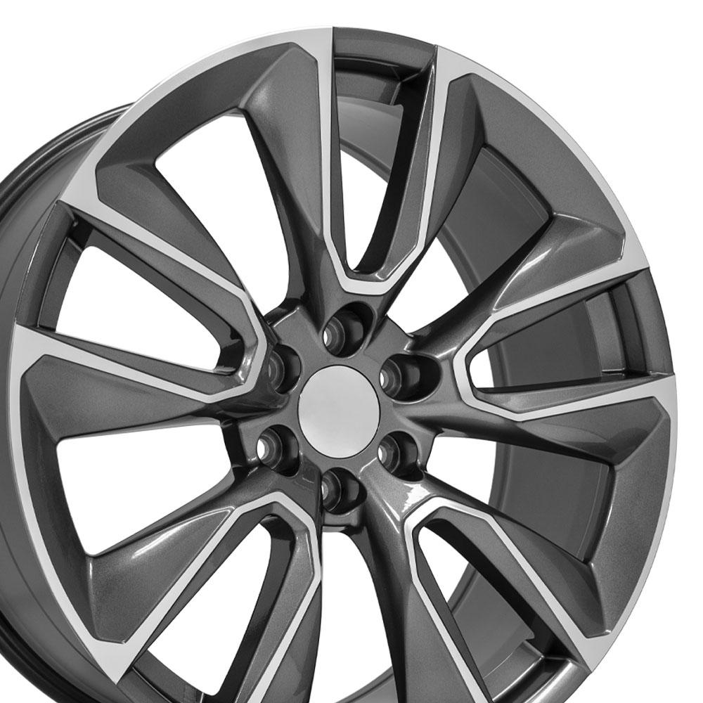 24" Replica Wheel fits Chevrolet Silverado 1500 - CV32 Gunmetal Machined
