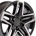 18" Replica CV34B fits Chevrolet Silverado Machined