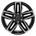 20" Replica CV34B fits Chevrolet Silverado 1500 Black Machined