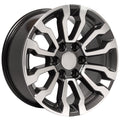 18" Replica CV35 fits GMC Sierra Gunmetal Machined