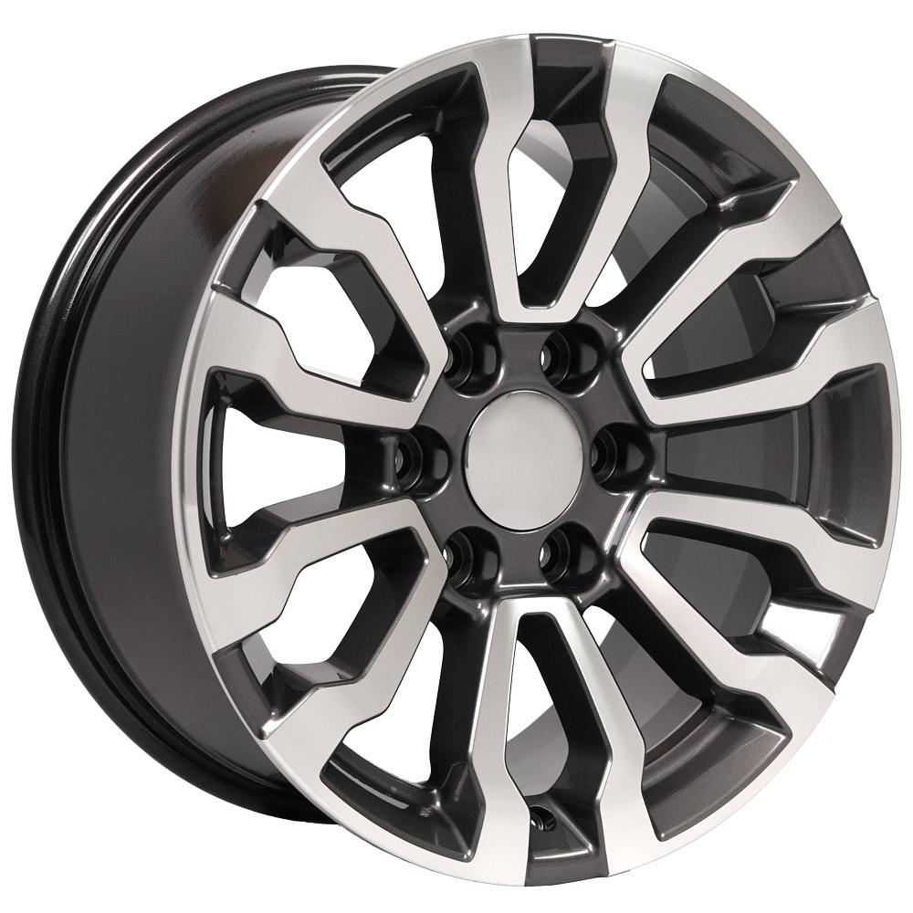 CV35 18x8.5 Gunmetal Machined WHEELS