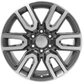 20" Replica CV36 fits GMC Sierra Gunmetal Machined