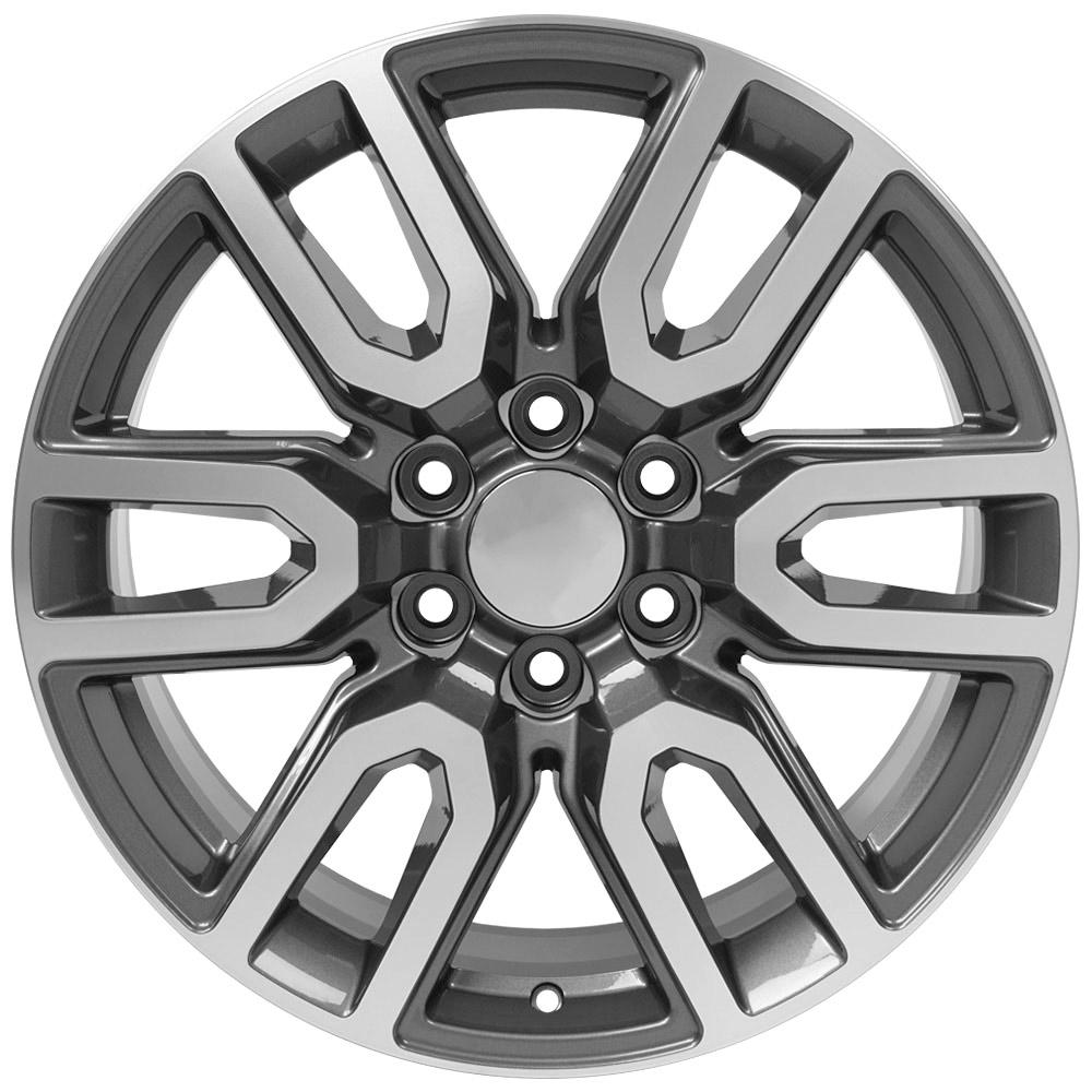 20" Replica CV36 fits GMC Sierra Gunmetal Machined