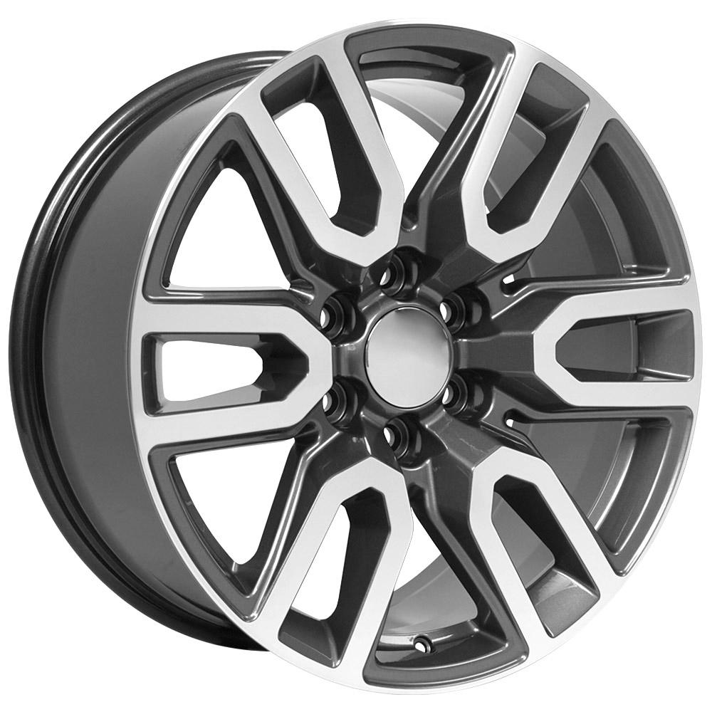 20" Replica CV36 fits GMC Sierra Gunmetal Machined