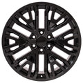 22" Replica CV37 fits GMC Sierra Black