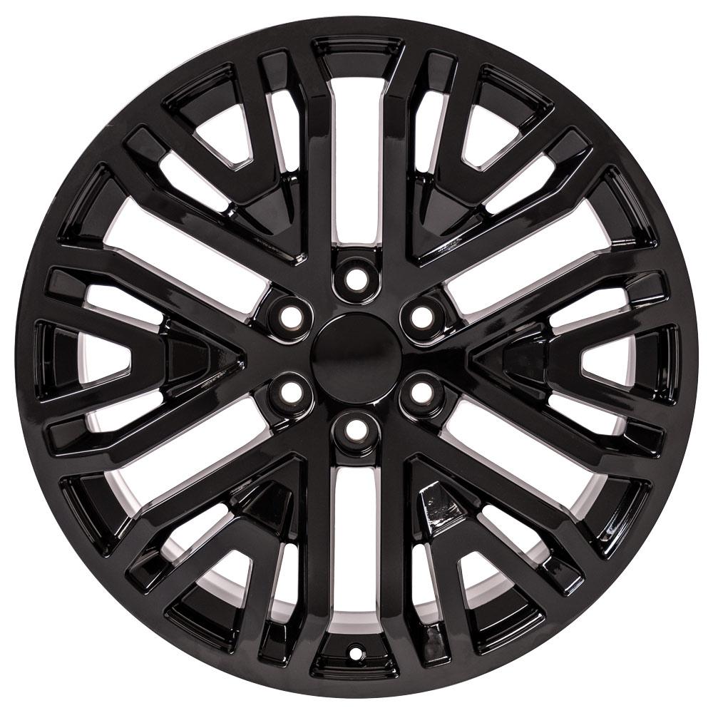 22" Replica CV37 fits GMC Sierra Black