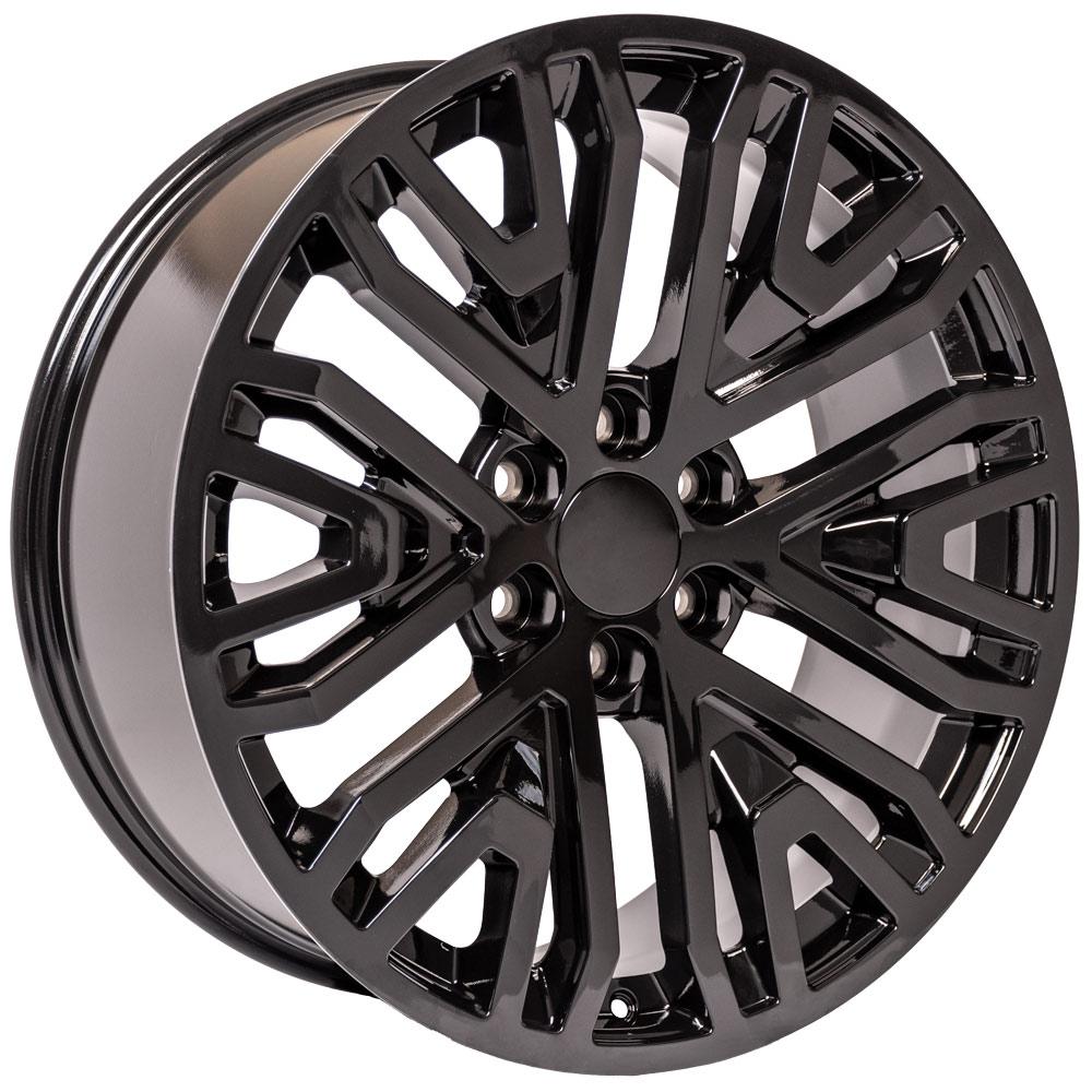 22" Replica CV37 fits GMC Sierra Black