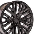 22" Replica CV37 fits GMC Sierra Black