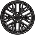 22" Replica CV37 fits GMC Sierra Black Milled