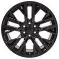 22" Replica CV38 fits GMC Sierra Black