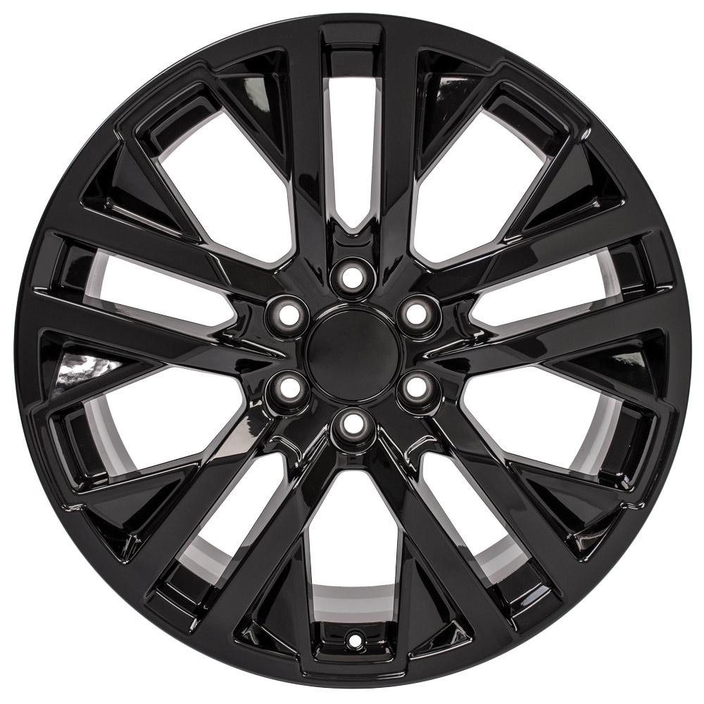 22" Replica CV38 fits GMC Sierra Black