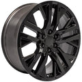 22" Replica CV38 fits GMC Sierra Black
