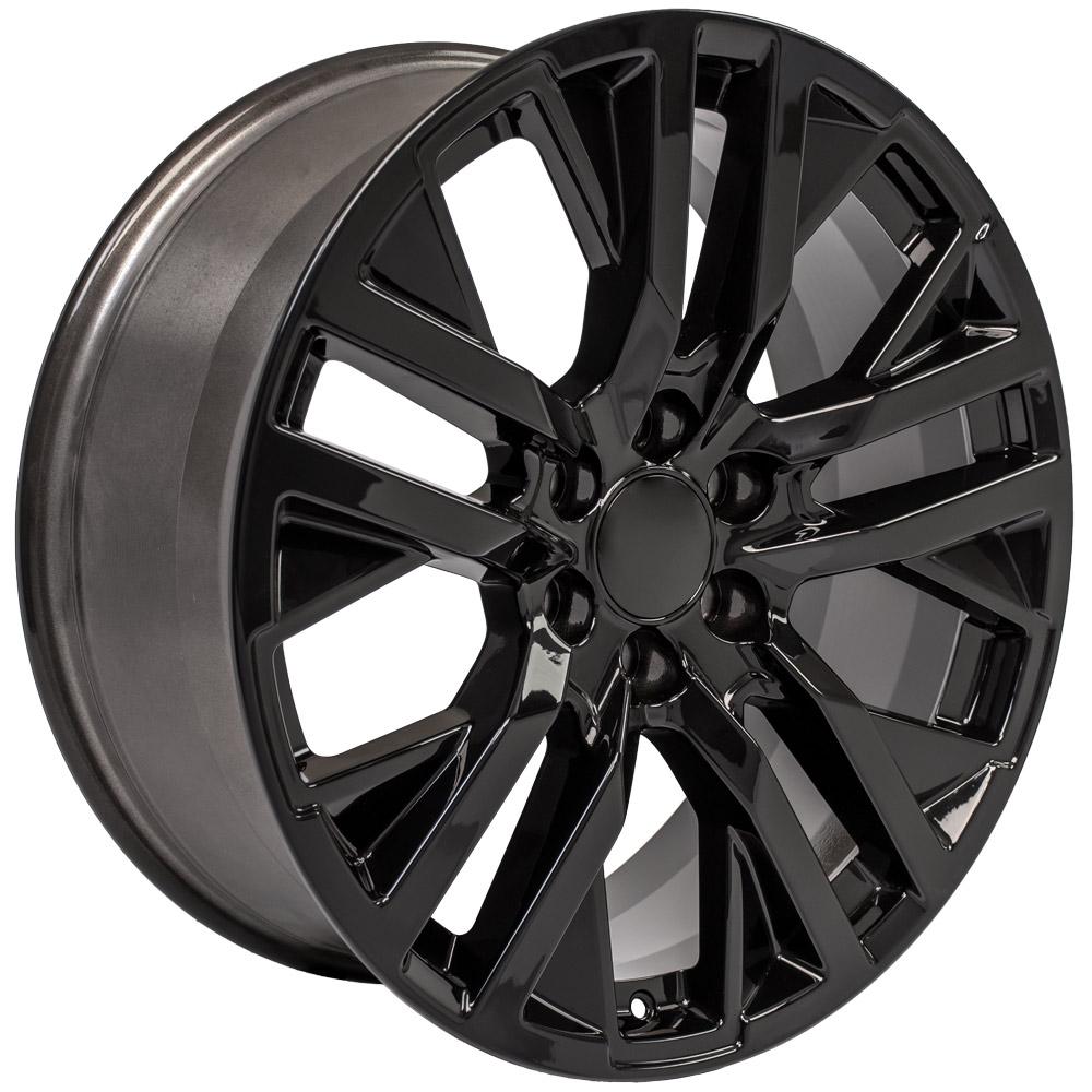 22" Replica CV38 fits GMC Sierra Black