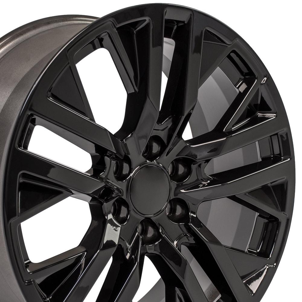 22" Replica CV38 fits GMC Sierra Black