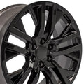 22" Replica CV38 fits GMC Sierra Black