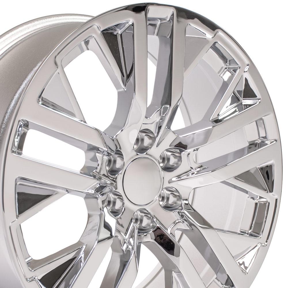 22" Replica CV38 fits GMC Sierra Chrome