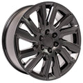 22" Replica CV39 fits GMC Sierra Satin w/Black