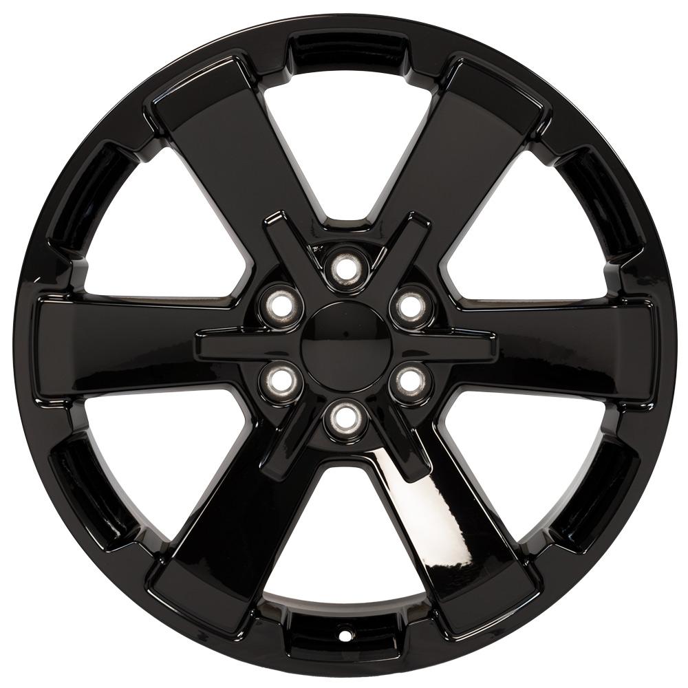 22" Replica CV41B fits Chevy Silverado Rally Gloss Black