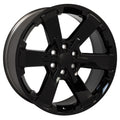 22" Replica CV41B fits Chevy Silverado Rally Gloss Black