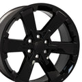 22" Replica CV41B fits Chevy Silverado Rally Gloss Black