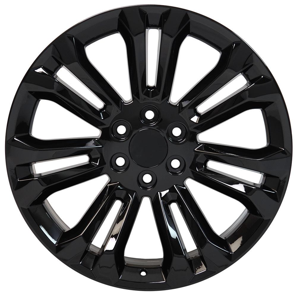 22" Replica CV43 fits Chevrolet Silverado Black