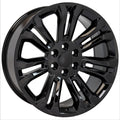22" Replica CV43 fits Chevrolet Silverado Black