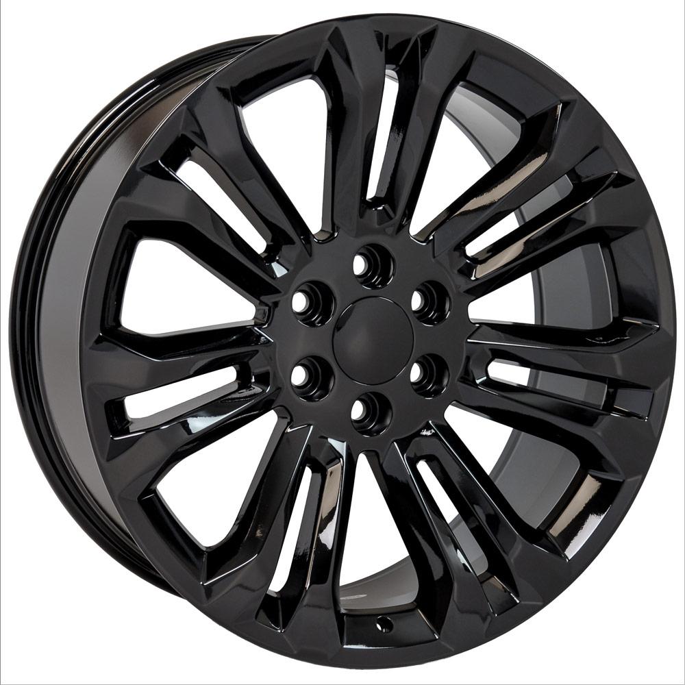 22" Replica CV43 fits Chevrolet Silverado Black