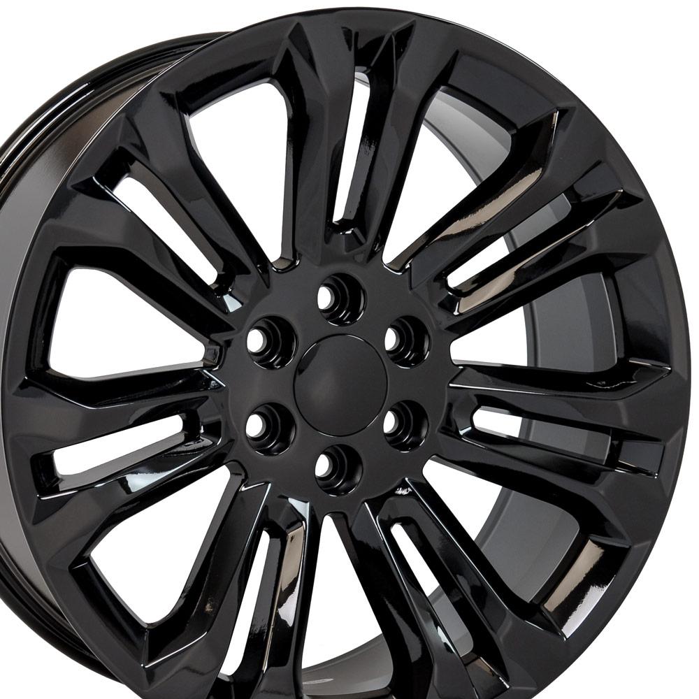 22" Replica CV43 fits Chevrolet Silverado Black
