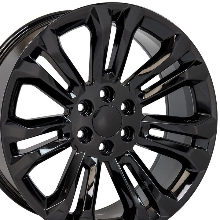 22" Replica CV43 fits Chevrolet Silverado Black