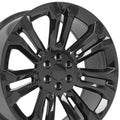 24" Replica CV43 fits Chevrolet Silverado 1500 Gloss Black