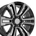 20" Replica CV44 fits GMC Yukon Denali Black Machined