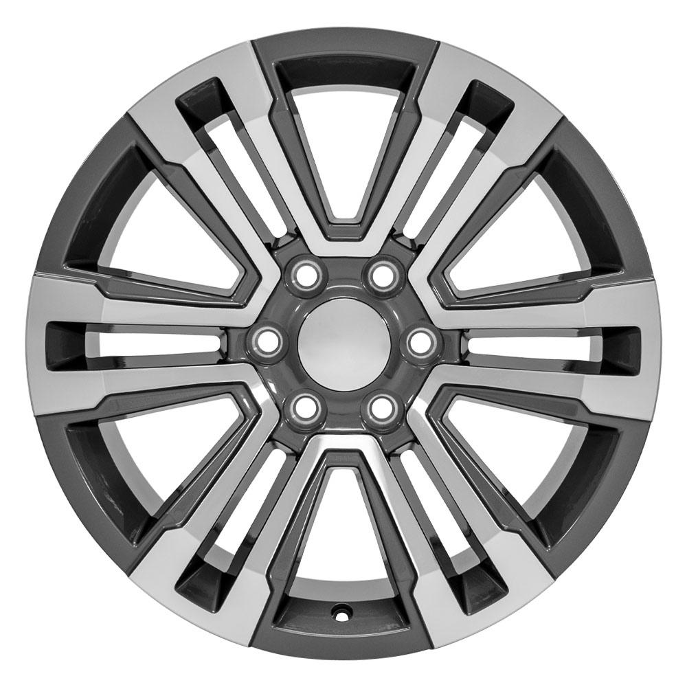 20" Replica Wheel fits GMC Yukon Denali - CV44 Gunmetal Machined