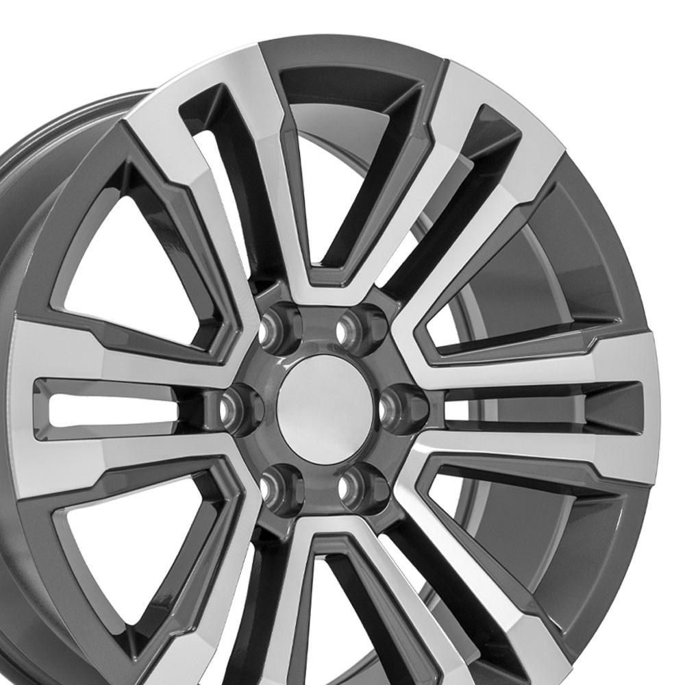 20" Replica Wheel fits GMC Yukon Denali - CV44 Gunmetal Machined