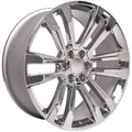 24" Replica Wheel CV44 Fits GMC Sierra Denali Rim Chrome Wheel