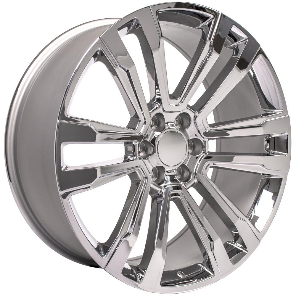24" Replica Wheel CV44 Fits GMC Sierra Denali Rim Chrome Wheel